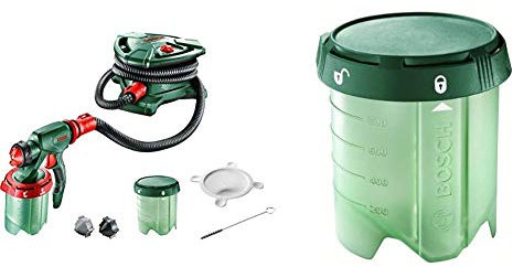 Bosch PFS 5000 E Sistema de Pulverización de Pintura + Home and Garden 1.600.A00.1GG Depósito 1000 ml para Sistemas de Pulverización de Pintura
