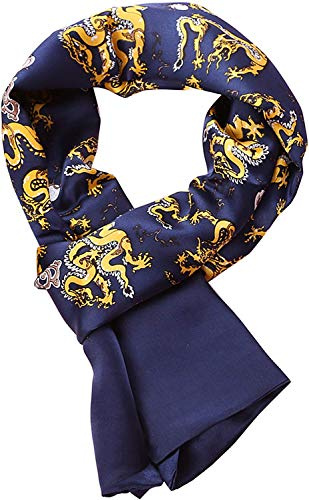 UK_Stone Klassisch 100% Seide Paisley Blumen Doppelschicht Halstuch Herren Schal 10MM