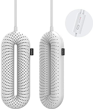 Snowpea Asciuga Scarpe Elettrico, Asciuga Scarponi da Sci, Scalda Scarpe e Scarponi per Asciugare Le Scarpe Sudate ed Eliminare i Cattivi Odori, Spegnimento Auto 3/6/9 Ore - Spina EU