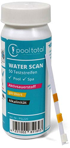 3in1 Teststreifen Aktivsauerstoff pH-Wert Alkalinität - Für die schnelle und einfache Bestimmung der wichtigsten Parameter bei Poolwasserpflege mit Aktivsauerstoff