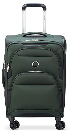 DELSEY PARIS Sky Max 2.0 Softside Erweiterbares Gepäck mit Spinnrollen, Grün, Checked-Large, 28 Inch