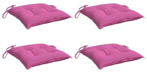 vidaXL Stuhlkissen 4 STK. Rosa 50x50x7 cm Oxford-Gewebe