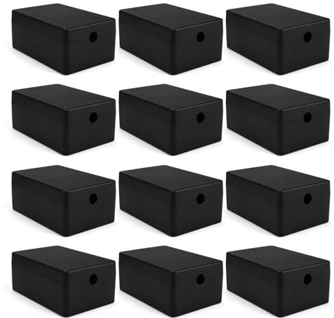 LNSYSNS 12 Pièces Boite Derivation, Gaine Electrique Exterieur 60 x 40 x 25 mm, Diamètre du Fil 6mm Boîte électrique en Plastique, Boîtier électronique, Boîte de Jonction pour Petites Pièce