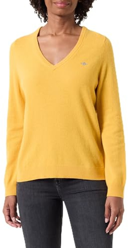 Gant herr extra fina lambsull V-ringad tröja (1-pack), Faded Sunset, S