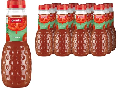 Granini - Zumo de Tomate 100% Sin azúcares añadidos Pack 12 x 330 ml
