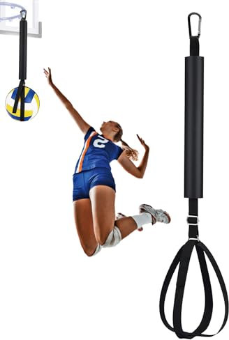 Humkopnl Volleyball-Serviertrainer, Volleyball-Servier-Trainingshilfe mit Haken – Anfänger, Sprung-Touch-Armschwung-Training, Rebounder für Spielplatz, Hinterhof, Kurs