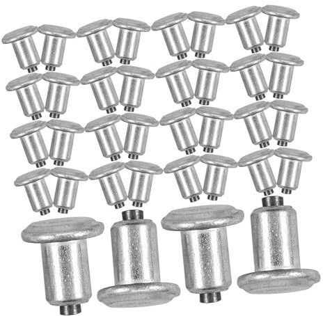 JECOMPRIS 100st Stollen Spikes Für Schneereifen Reifenbolzen Für LKW Autozubehör Reifenbolzenschraube Spikes Für Autoreifen Reifenbolzen Für Motorräder Reifenspikes Silver Wolfram Stahl