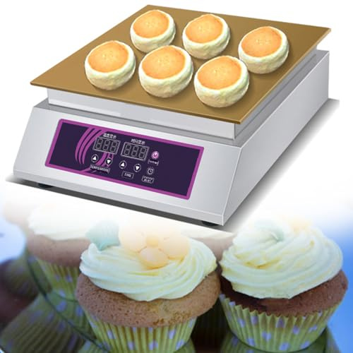 Lakenbroade Souffle Machine | Japanese Souffle Pancake Maker | Dorayaki Machine with Copper | Commercial Electric Griddle |Pancake Maker Souffle Maker,1head