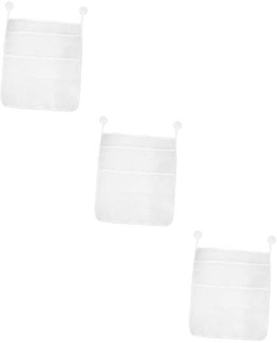 ibasenice 3stücke Spielzeug Aufbewahrungstasche Mit Saugnapf Große Mesh Organizer Für Badewanne Und Badezimmer Vier Fächer Praktische Aufbewahrung Für Babyspielzeug Und Pflegeartikel