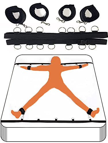 LWAMJIE Šêxuéllé Nylon Provisions Couple Suspension B`D-S-M Peluche Mate de Jeu Poids Vêtements B'DS'M Kit Rôle-plḁy Jouet Set