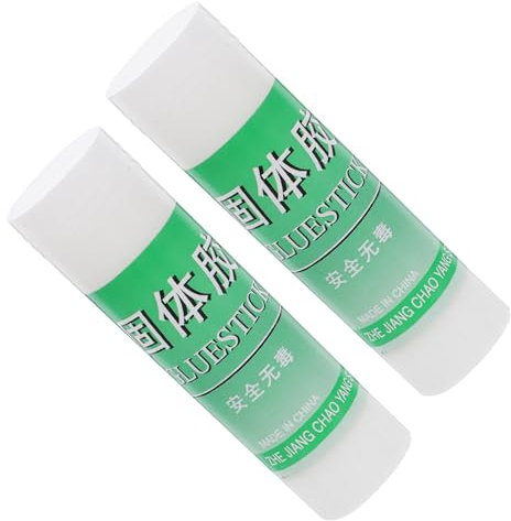 Homoyoyo Lot De 2 Bâtons De Colle Solide Blanche 36 g Adhésif Portable Forte Adhérence Pour Loisirs Créatifs Bureau Et École