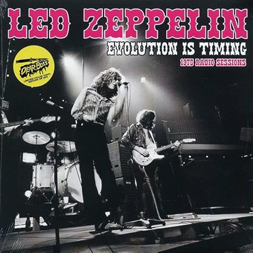 LED ZEPPELIN : EVOLUTION IS TIMING 1975 RADIO SESSIONS - NEW SEALED 300 LTD EDITION COLORED DOUBLE VINYL LP