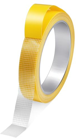 Grevosea 1,5 cm x 10 m Doppelseitiges Stoffband Saumband für Vorhänge saumband zum Aufbügeln Waschfest Stoffklebeband Doppelseitiges Klebeband für Teppich Teppichboden Kunst