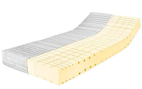 Ravensberger Matratzen HR-Kaltschaummatratze Komfort-SAN® 80x200 cm - Härtegrad H4, fest - Höhe 18cm - 7-Zonen Matratze mit Baumwoll-Doppeltuch-Bezug - Oeko-TEX®-Zertifiziert - Made in Germany