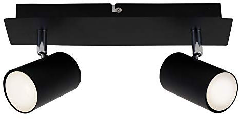 Briloner Leuchten 2857-025, pivotant, plafond, plafonnier à 2 lampes, GU10, max. 40 watt, noir