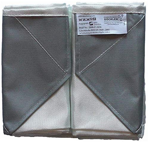 Löschdecke 160x180cm DIN EN 1869 extra Dicke Ausführung Brandschutzdecke von MBS-FIRE