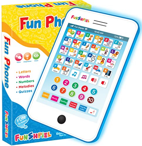 Kid Tablet - Kindergarten Learning Activities, ABC Learning for Toddlers, Kids Phone Toy for Speech Therapy & Letter Sounds