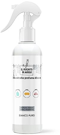 IL BUCATO DI ADELE | Profuma Tessuti Spray Bianco Puro 250 ml | il bucato che profuma di casa