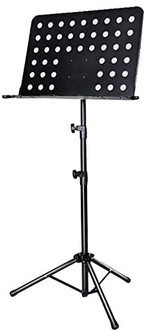 HJXGQJM Notenständer Metall Notenpult Faltbarer Notenhalter Stabiler Musik Stativ Mit Handtasche, for Instrumentales Spielen, Schlagzeug, Keyboard, Bücherregal, Notenpult, Schwarz Notenständer