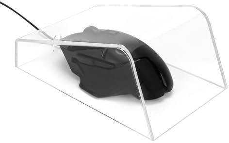 GEEKRIA Copertura antipolvere per mouse, materiale acrilico fornisce resistenza all'acqua e agli schizzi,durevole, resistente agli urti,compatibile con il mouse da gioco Logitech G502 (trasparente)