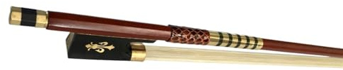 Ersatzbogen für Violine Hochwertiger Geschnitzter Bogen Aus Goldenem Ebenholz, Professioneller Geigenbogen, Brasilianisches Holz 4/4, 3/4, 1/2, 1/4, 1/8 (Color : 3/4)
