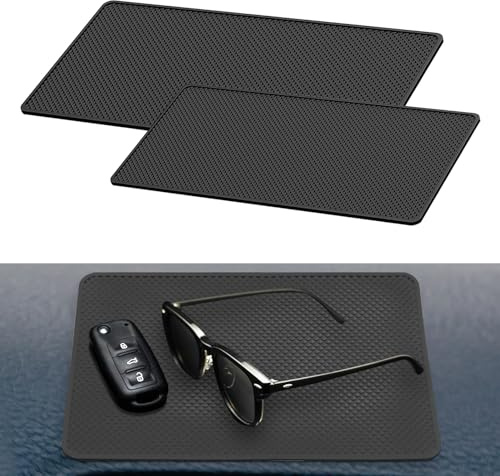 2 Stück Anti Rutsch Auto Armaturenbrett Matte, Antirutschmatte Auto