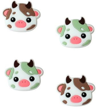 StickieTech Switch Joycon Thumb Grip Caps, Soft Silicone Joystick Cover Compatible with Nintendo Switch/OLED/Switch Lite, 4PC Set (Green & Brown)