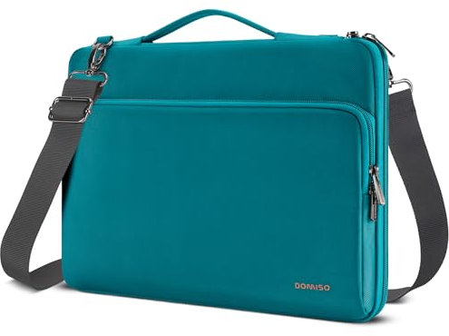DOMISO 16 Zoll Laptop Tasche Hülle Wasserdicht Stoßfestes Notebook Sleeve Case Schultertasche Schutzhülle für 16 HP Pavilion Envy/Dell/ThinkPad IdeaPad/ASUS Vivobook,Türkis