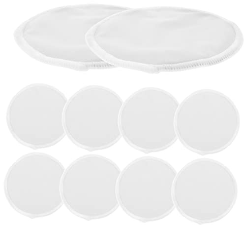 FOMIYES 10 Pièces Coussinets D'allaitement Lavable Pour L'allaitement Coussin D'allaitement Coussinet D'allaitement De Lait D'allaitement Lavables Blanche Fibre Superfine