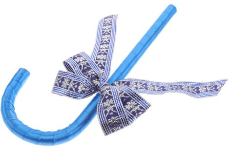 KOMBIUDA Kostümstock Mit Schleife Plastikstock Spazierstock Requisite Ornamente Festliche Foto-Requisite Für Party Karneval Blau