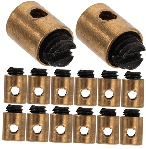 Clutch Line Nipple 20Pcs Golden Metal for Motorcycle Modification | Easy Adjustments, Engine Performance Enhancement, Scooter Upgrade Part, Repair Spare, Electric Bike Use