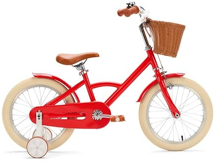 Generation Classic Kinderfahrrad 16 Zoll - Rot - Fahrrad mit Stützrädern für Kinder von 4 bis 6 Jahren