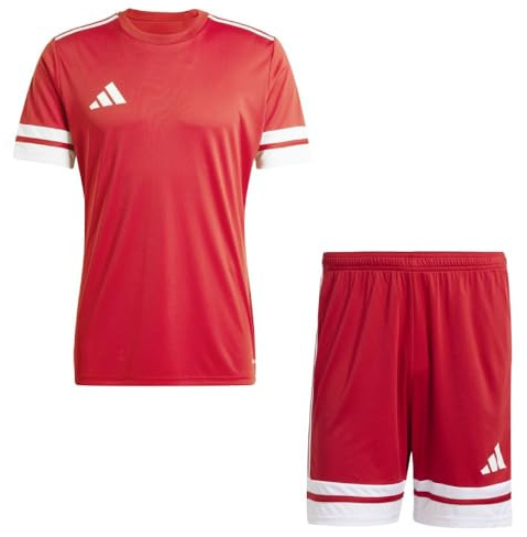 Addias Trikotsatz Herren rot weiß Squadra 25 Gr/S - Sportbekleidung Set