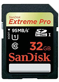 SanDisk Extreme Pro Scheda di Memoria SDHC 32 GB, 95 MB/s, Classe 10 UHS-I/U3, Nero