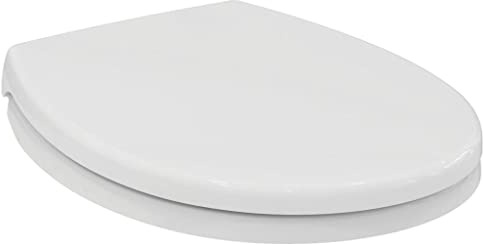 Ideal Standard Contour 21 WC-Sitz mit schlanker Form – Weiß (Alpin) | WC-Sitz aus langlebigen Material hergestellt, S405601