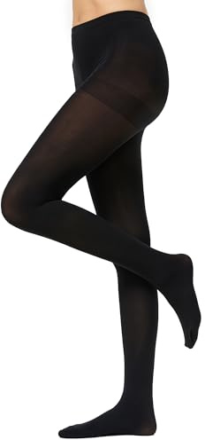 Nur Die Ultra Blickdicht 80 DEN warme Strumpfhose matte Optik breiter Komfortbund Baumwollzwickel Damen