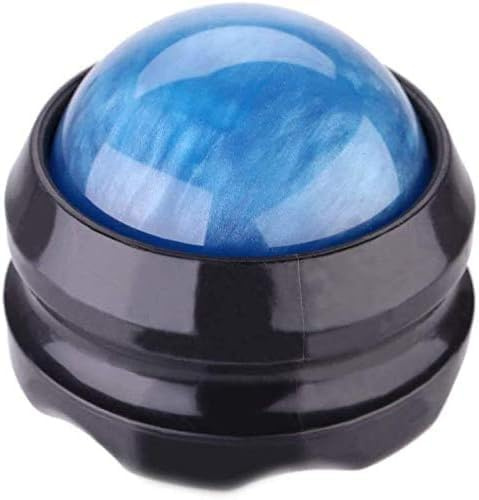 ZONGS Manual Massage Ball Pain Relief Back Roller Massager Self Massage Therapy and Relax Full Body Tools for Sore Muscle Joint Pain Essential Oils or Lotion Relax (Blue)