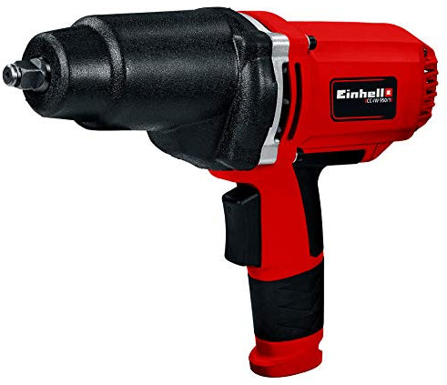 Einhell Avvitatore a percussione CC-IW 950/1 (950 W, 2300 giri/min, coppia max. 450 Nm, interruttore a bilanciere, impugnatura morbida, incl. chiavi a bussola delle seguenti dimensioni: 17, 19, 21 e