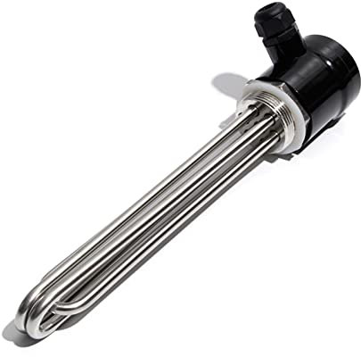 JINGERL DN40 1.5 BSP Bakelite Cover Water Heating Element for Brewery and Distilling Machine with Ground Screw and Probe 220V/380V (Color : 220V, Size : 3KW 190mm DN40)