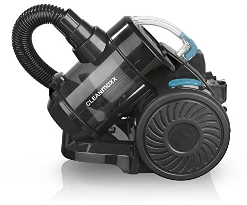 CLEANmaxx Aspirapolvere ciclonico | con filtro EPA e filtro di scarico per aria di scarico filtrata a 2 strati | senza sacchetto con contenitore della polvere facile da svuotare | Potenza 800 W con