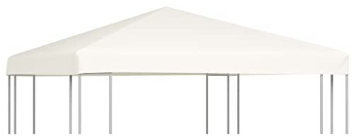 INLIFE Pavillondach 310 g/m² 3x3 m Cremeweiß