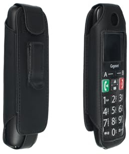 caseroxx Ledertasche für Gigaset E290 | Hochwertige Tasche mit Gürtelclip zum sicheren Tragen am Gürtel, aus Echtleder