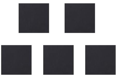 Mobestech Eva Anti-Vibration Pads 5pcs Black Adhesive 150x150x5mm Vibration Isolation Mats for Washing Machines and Industrial Equipment