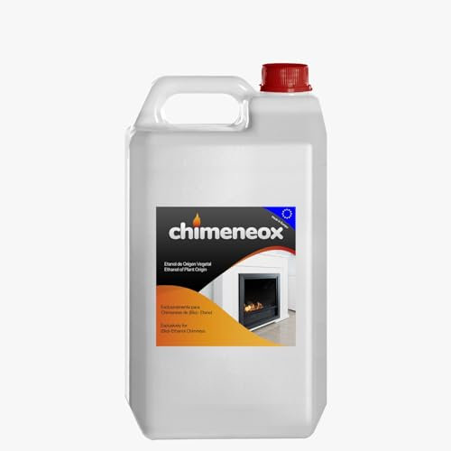 Chimeneox - 2,5L Bioetanol 99,5% para chimeneas - sin humo - alta combustión