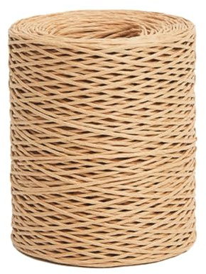 Wisafory 200M Papierdraht zum Basteln Natur Papierkordel mit Draht Blumendraht Eisendraht Dekodraht Papierwickeldraht Papier Bindedraht Bastelschnur für DIY Blumensträuße Ø1.5mm Jute Farbe