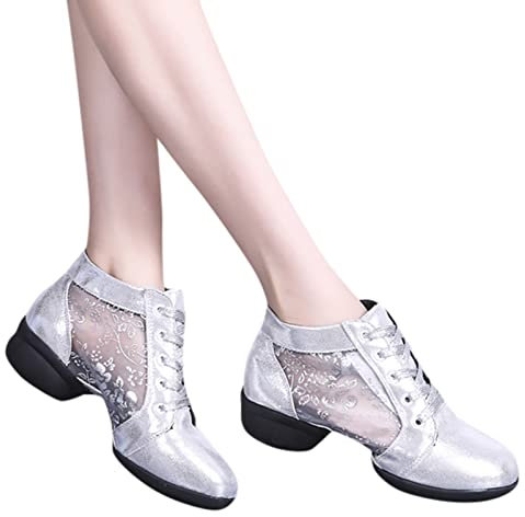 Tanzschuhe Damen Latein Latein Schuhe Absatz Dance Heels Bequem Performance Schuhe Ausgestelltes Heel Tango Schuhe 50er Jahre Schuhe Damen Elegant Sandalen Tanzschuhe Festliche Latin Salsa Schuhe