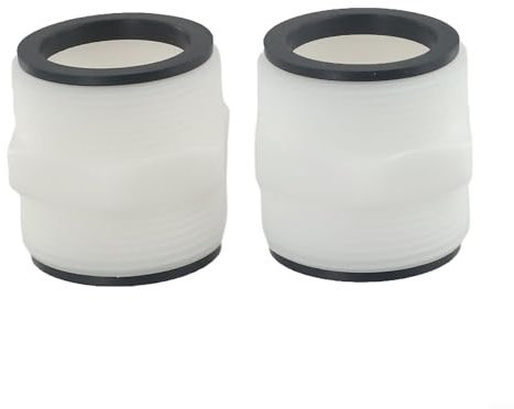 Poolschlauch-Adapter, geeignet für Intex/für Coleman Poolpumpenschlauch, 2 LRingdichtungen (2 Stück)