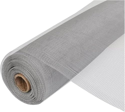 Tela Mosquitera para Puerta y Ventana, Malla mosquitera de Aluminio (120 x 120 cm)