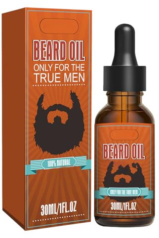 30ML Huile à Barbe pour Hommes, Huile De Croissance De Barbe, Sérum de Barbe pour le Traitement des Poils du Visage Masculin épais, Hydrate Nourrissant Forte Croissance Barbe Huile serums