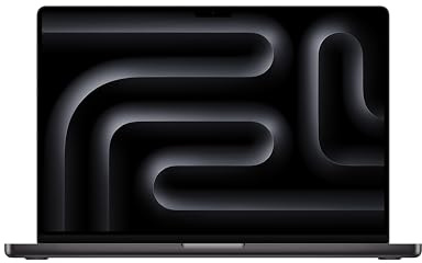 Apple 2024 MacBook Pro Laptop mit M4 Max Chip mit 14-Core CPU und 32-Core GPU: 16,2 Liquid Retina XDR Display, 36 GB gemeinsamer Arbeitsspeicher, 1 TB SSD Speicher; Space Schwarz